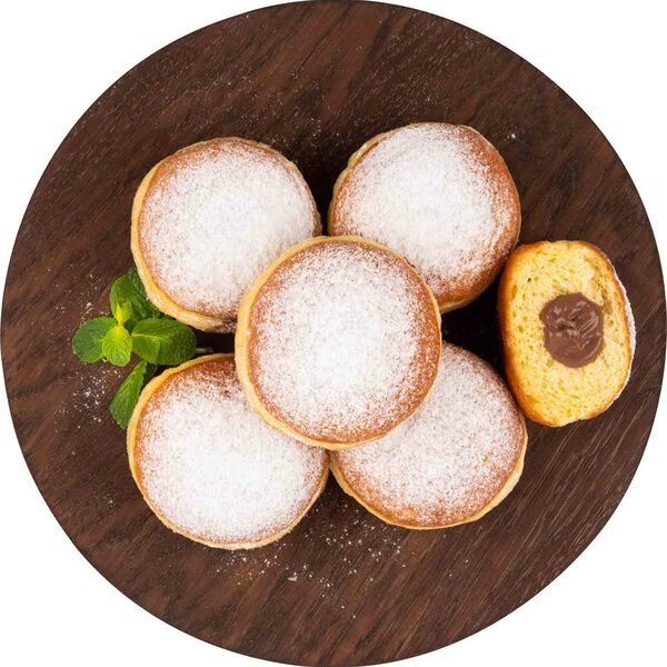 Пончики Глобус с шоколадной начинкой 6 x 65 г