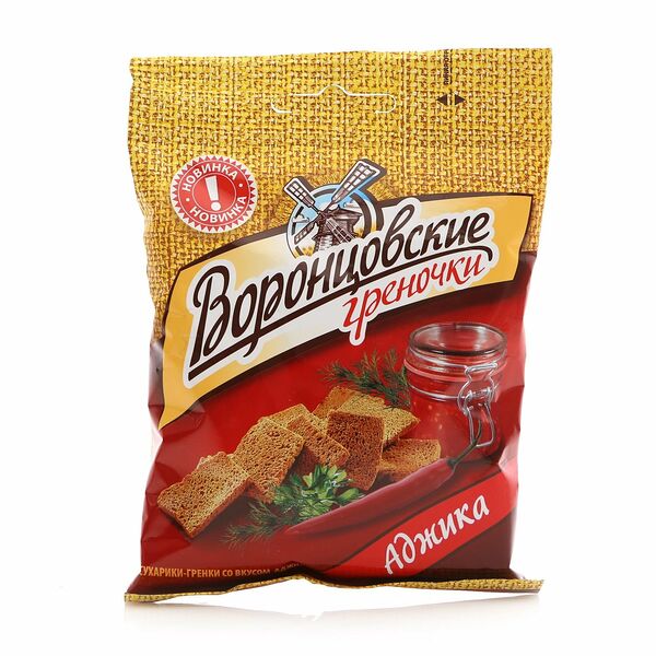 Сухарики-гренки Воронцовские со вкусом аджики, 60г