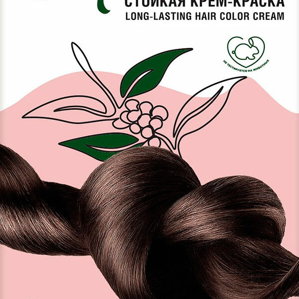 Краска для волос Fara Eco Line 5.77 Темно-коричневый, 100 мл