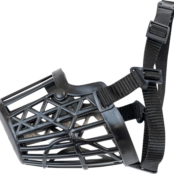 Намордник пластиковый ЛЕНТА №4 доберман черный 22см