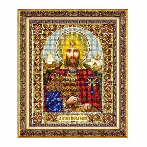 Б1052 Набор для вышивания бисером 'Св. Александр Невский' 20*25 см