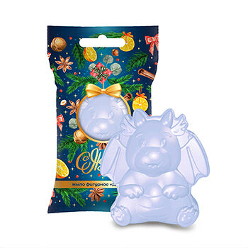 Мыло туалетное фигурное ЗетТек С Новым Годом! Дракон флоу-пак