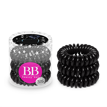 

BEAUTY BAR Резинка для волос черная, 3 шт