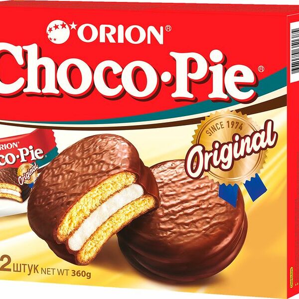 Пирожное Choco Pie Печенье в глазури, 12 шт.