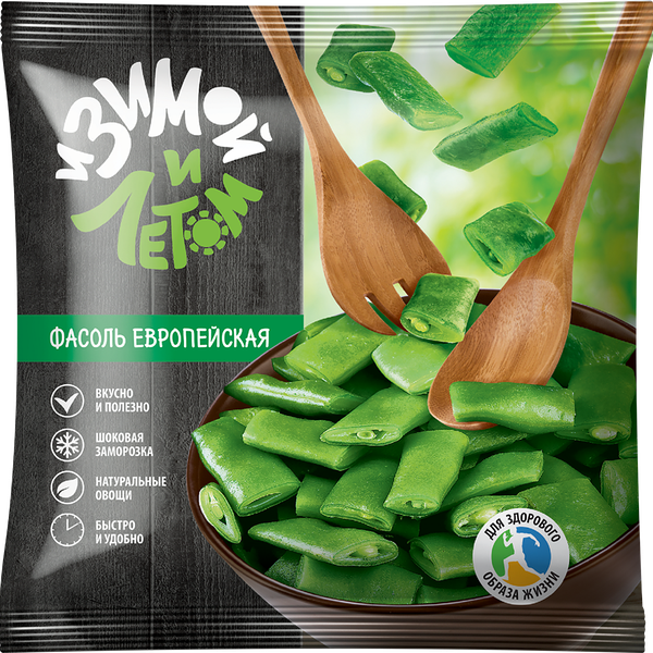 Фасоль быстрозамороженная И Зимой И Летом Европейская 400 г