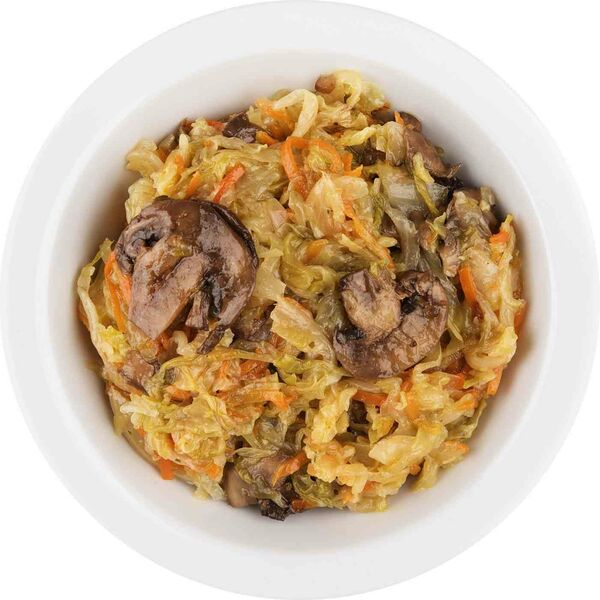 Капуста тушёная с грибами