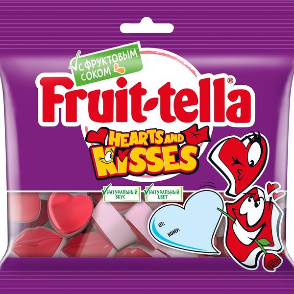 Мармелад Fruittella Hearts аnd Kisses жевательный 100 г