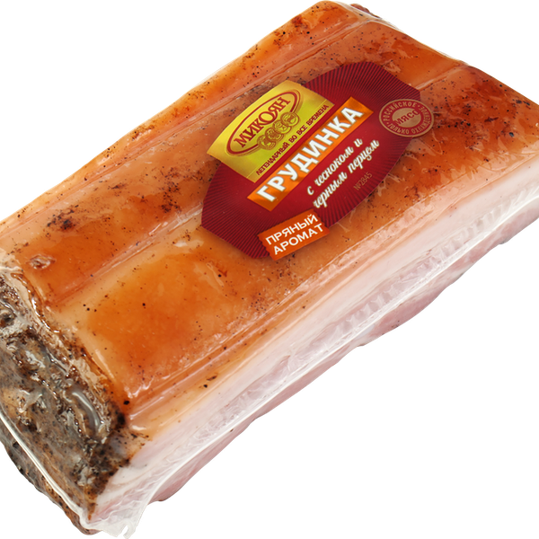 Грудинка МИКОЯН с чесноком и черным перцем вес 