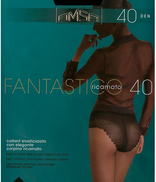 Колготки Omsa Fantastico 40 Nero Черные Размер 4
