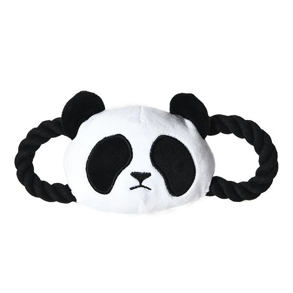 Игрушка для собак FOXIE Panda Тяни-толкай с пищалкой 20,5x8,5см