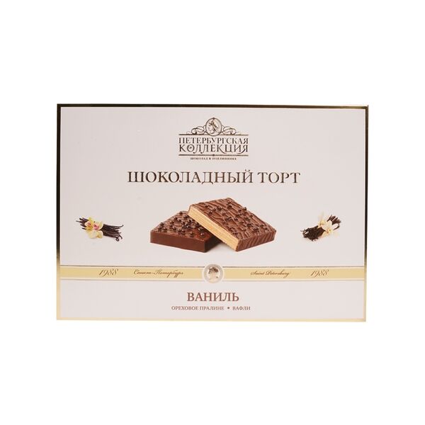 Торт Петербургская Коллекция шоколадный ваниль 650г Россия