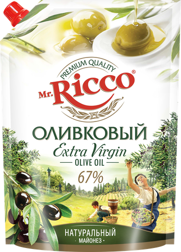 

Майонез Mr.Ricco Оливковый Extra Virgin 67%, 800 мл