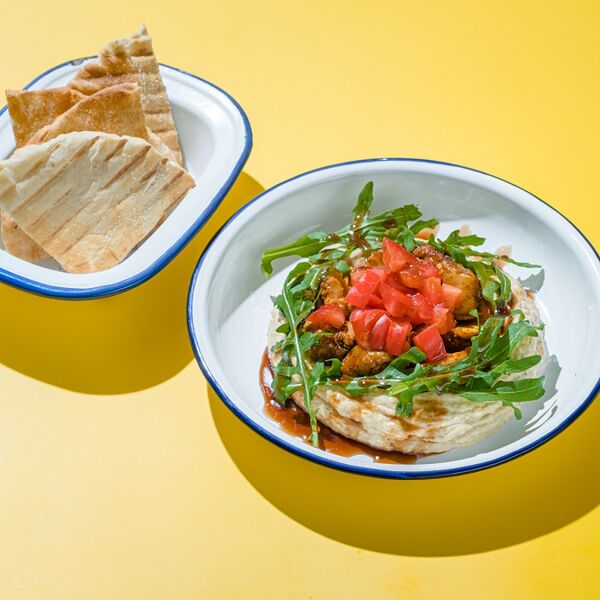 Хумус с курицей