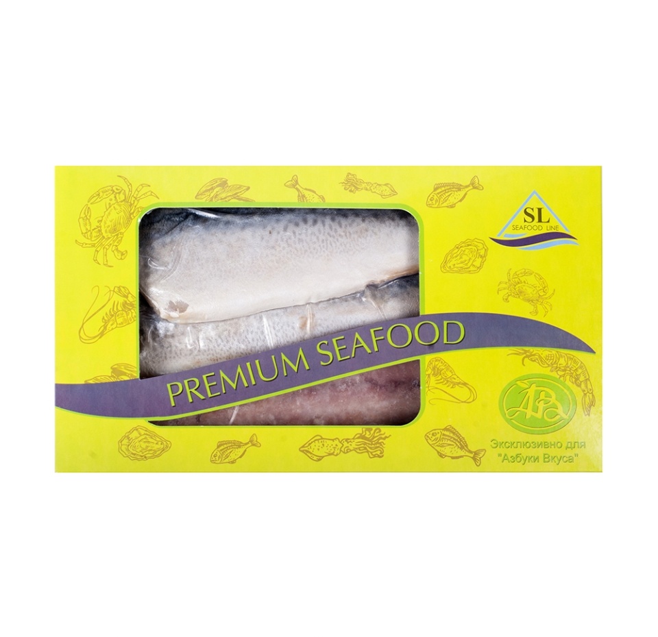 

Скумбрия Seafood Line филе на коже 400 г, Россия