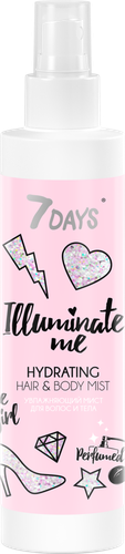

Спрей для волос и тела 7 Days Illuminate me Rose Girl увлажняющий 180 мл