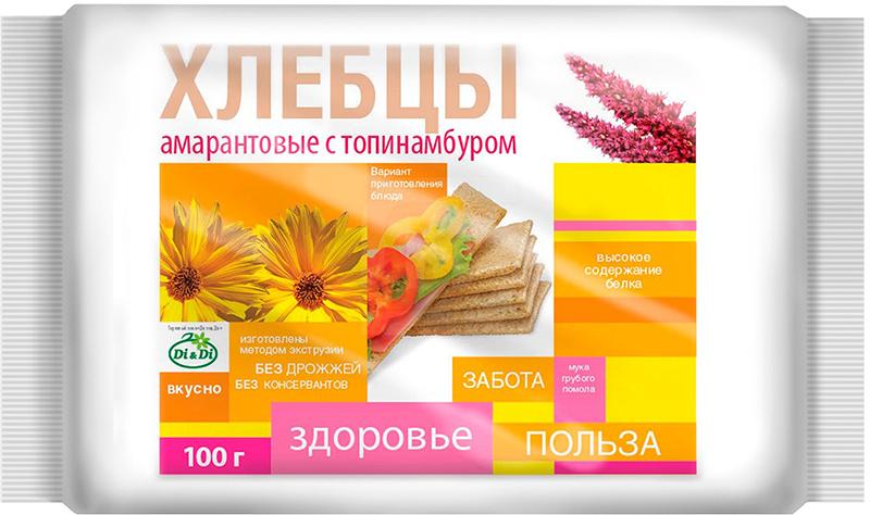 

Хлебцы Di&Di амарантовые с топинамбуром