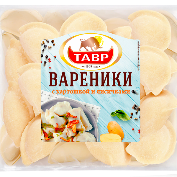 Вареники Тавр с картофелем и лисичками