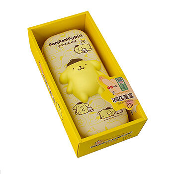 Пенал школьный со сквишем «Собачка Pompompurin», жёлтый