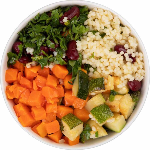 Кус-кус с фасолью и овощами Глобус