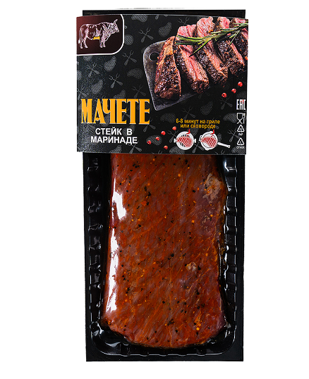 Стейк Мачете из говядины в маринаде Алабама Открытый огонь