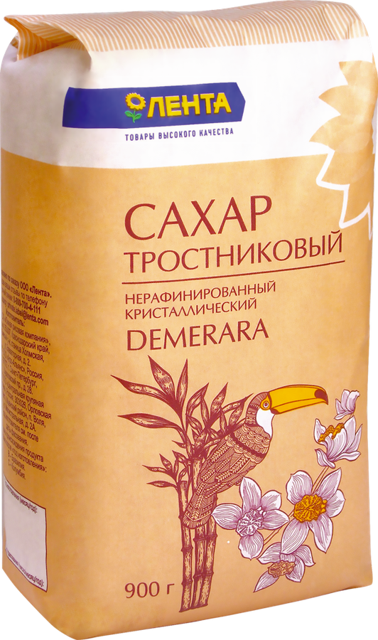 

Сахар тростниковый ЛЕНТА