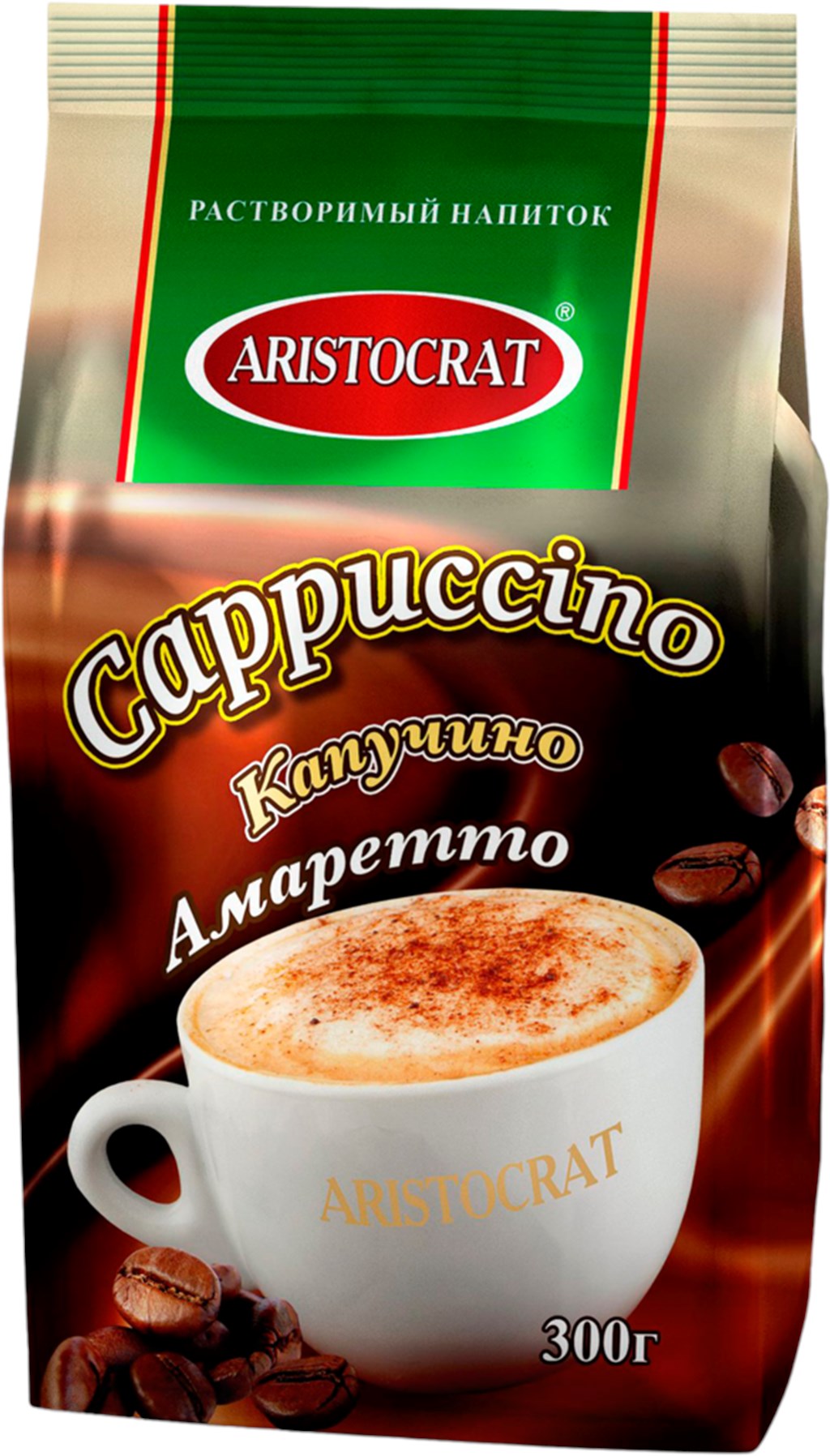 

Напиток кофейный растворимый Aristocrat Капучино Амаретто 300 г