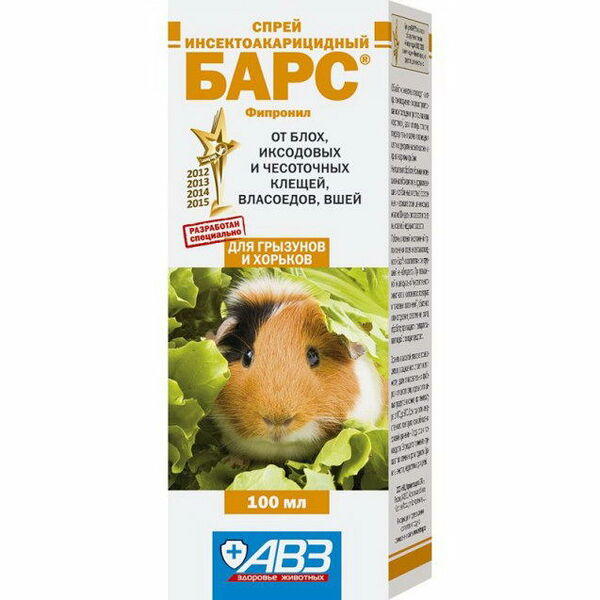 Спрей для грызунов Барс инсектоакарацидный, 100 мл