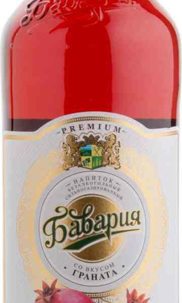 Напиток безалкогольный Бавария со вкусом Граната сильногазированный, 0,5 л