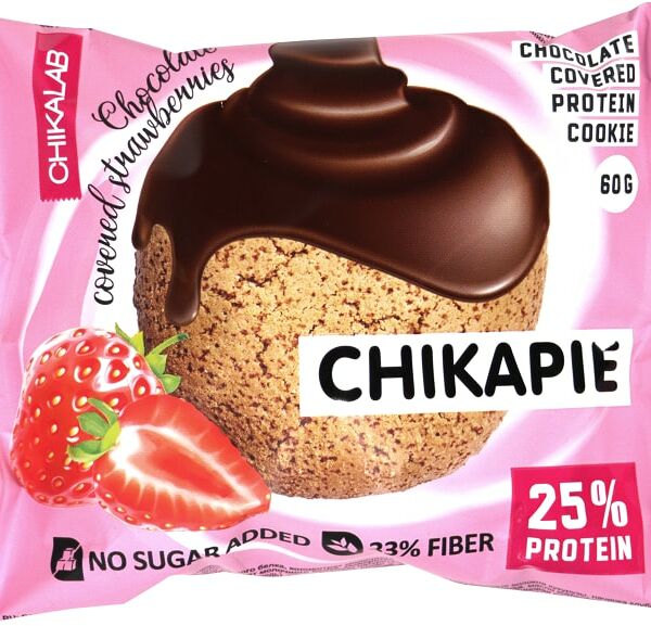 Печенье Chikalab глазированное клубника в шоколаде 60г