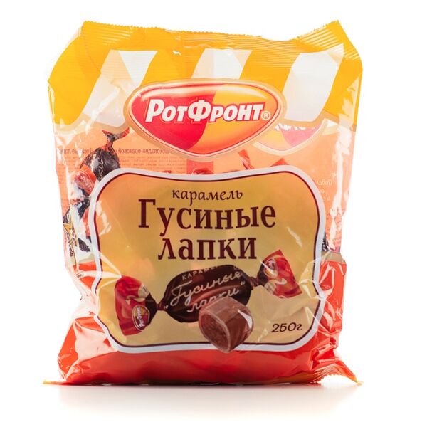 Конфеты Красный Октябрь Гусиные лапки, начинка мягкая карамель, 250г