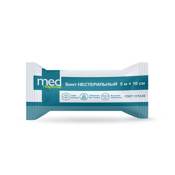 Medresponse Бинт нестерильный 5 м х 10 см