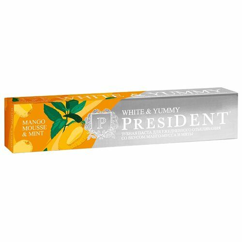President White & Yummy зубная паста манго мусс-мята