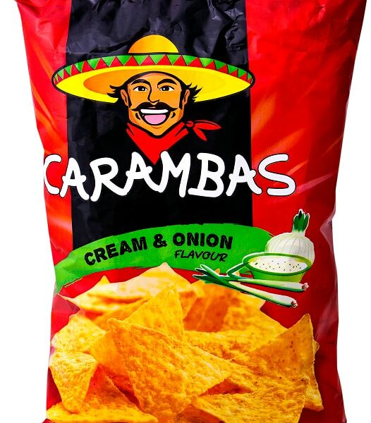 Чипсы кукурузные Carambas Cream and onion 150г