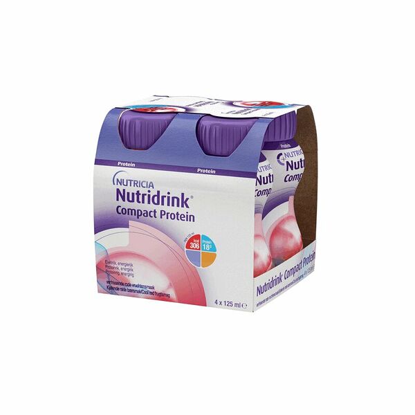 Смесь жидкая Nutridrink Compact Protein с охлаждающим фруктово-ягодным вкусом 125 мл 4 шт