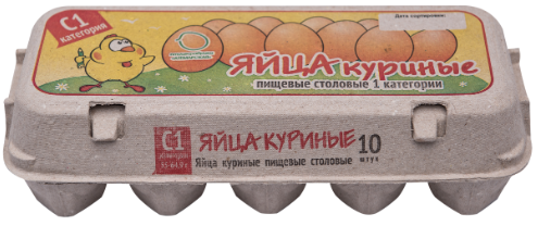 

Яйцо куриное ПФ АТЕМАРСКАЯ столовое С1, 10 шт