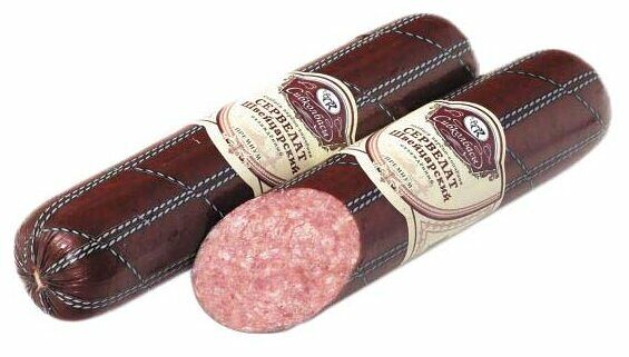 Колбаса варено-копченая Сибколбасы Сервелат Швейцарский