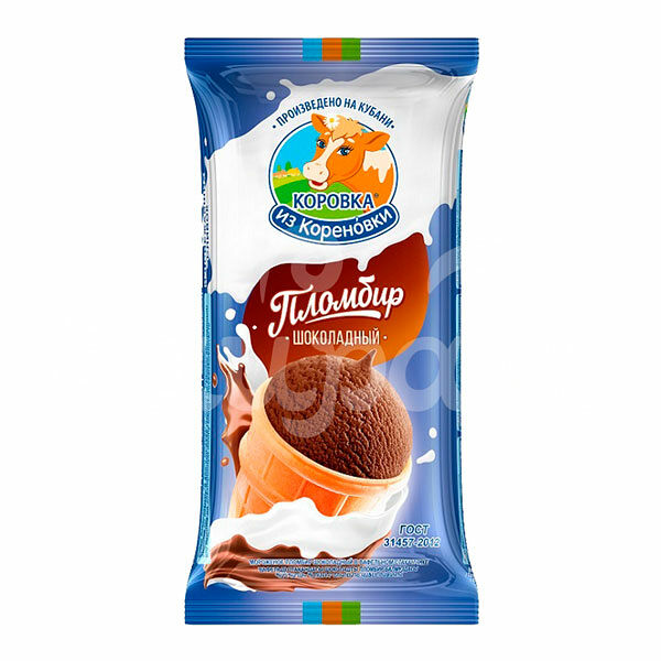 Мороженое Коровка из Кореновки 100гр Шоколадное ваф/ст