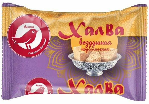 Халва Ашан Красная птица подсолнечная воздушная
