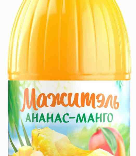 Напиток сывороточный Мажитэль Ананас-манго 0,04%, 910 мл