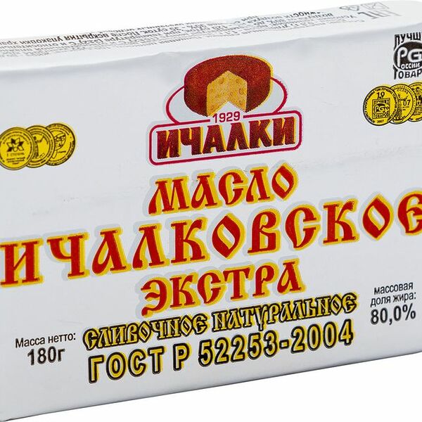 Масло сливочное Масло Ичалковское любительское 80%
