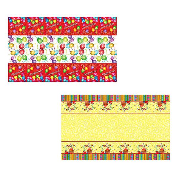 Скатерть праздничная Капитан весельчак 180х10 8см, в ассортименте