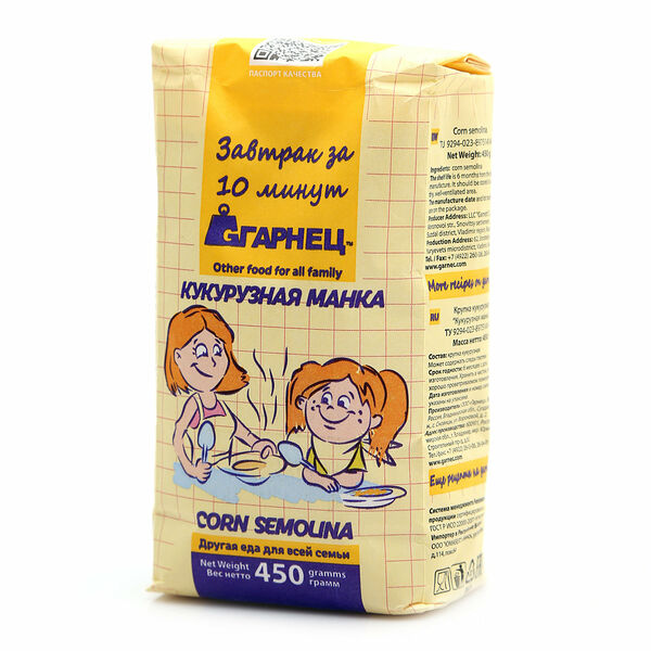 Кукурузная манка ТМ Гарнец