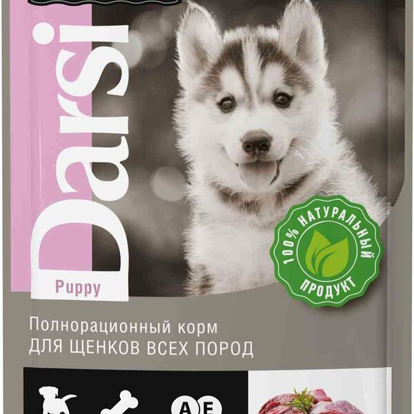 Корм для собак влажный Darsi Телятина с морковью 85 г