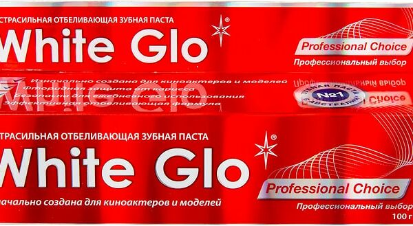 Зубная паста Wgite Glo Отбеливающая профессиональный выбор 100г