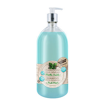 Шампунь для волос Les Petits Bains de Provence Fresh Mint свежая мята 1л, Франция