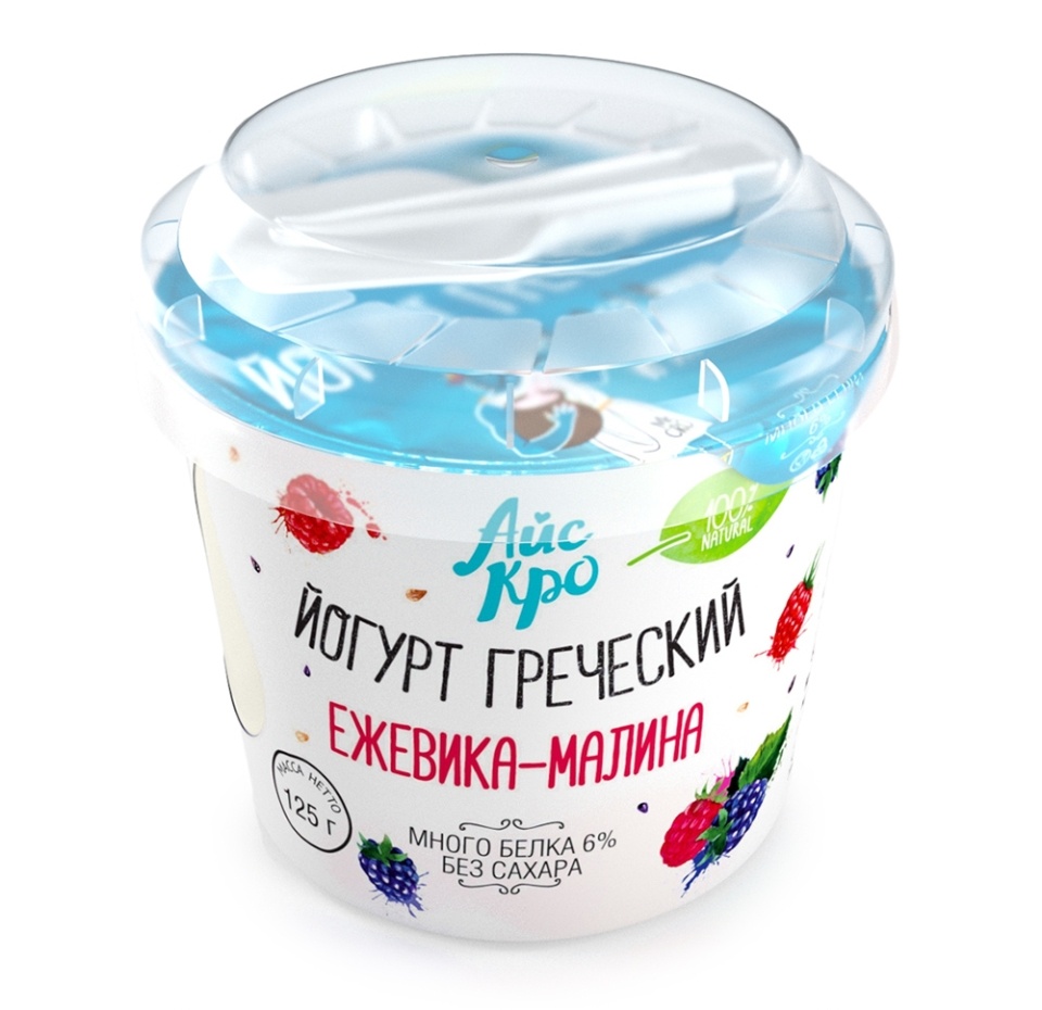 

Йогурт АйсКро греческий 2.5% Ежевика-малина 125 г
