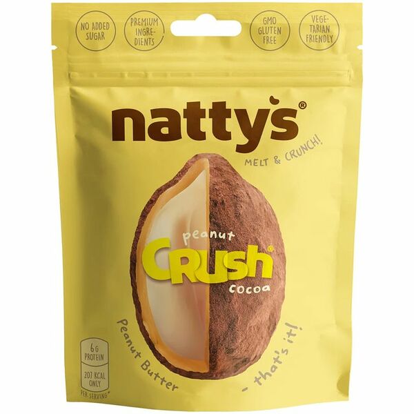Драже Nattys Crush Peanut c арахисом в арахисовой пасте и какао