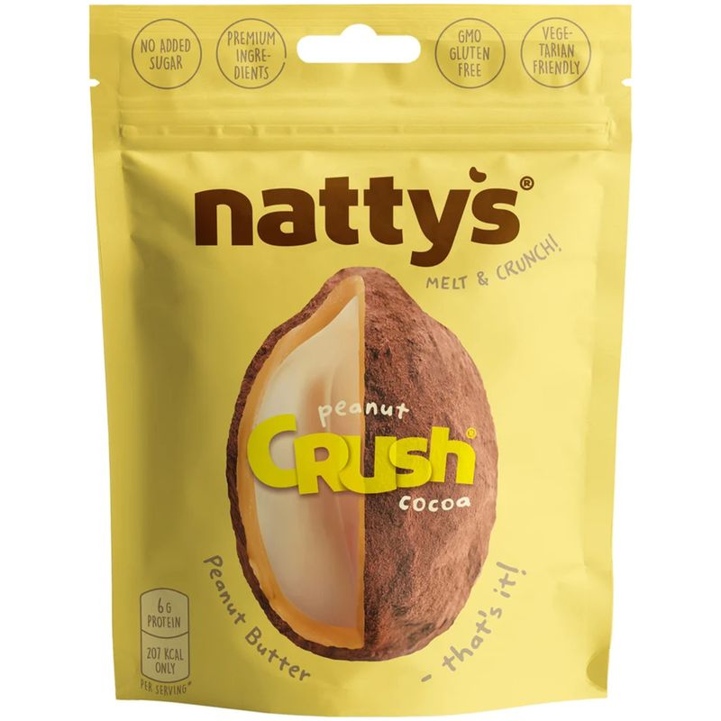 

Драже Nattys Crush Peanut c арахисом в арахисовой пасте и какао 80 г