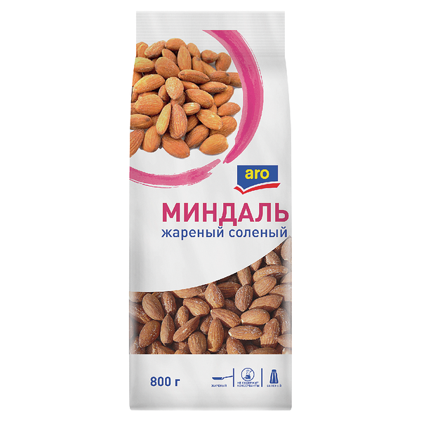 Миндаль жареный соленый Aro