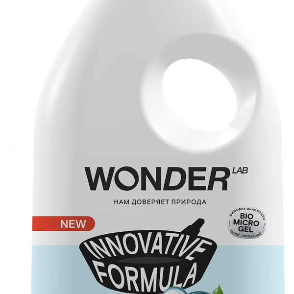 Гель Wonder Lab для мытья посуды овощей и фруктов экологичное без запаха 1000 мл